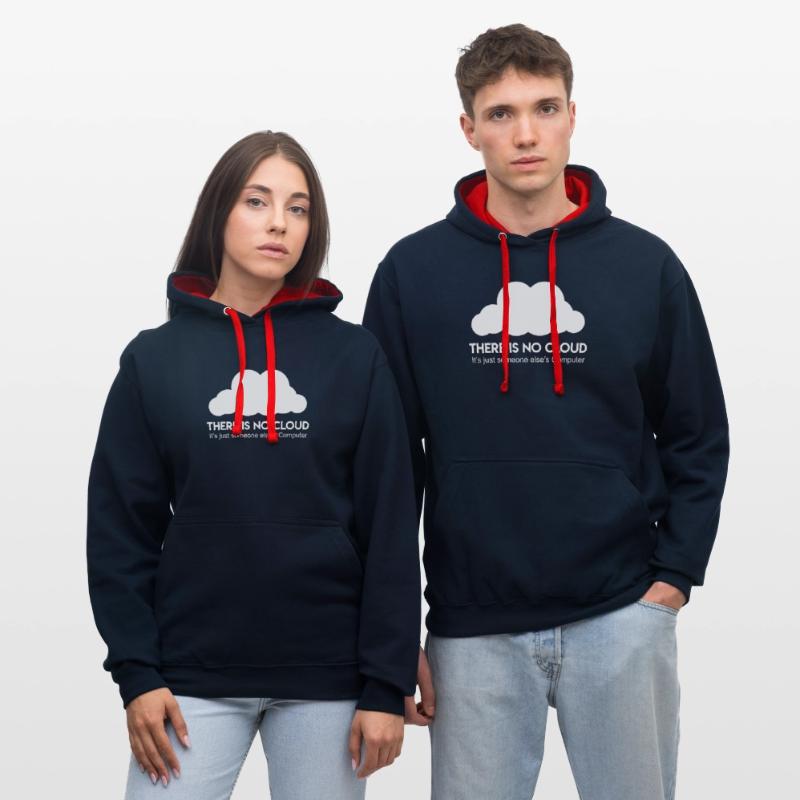 Server Cloud Saying Computer Scientist Coder Contrast hoodie