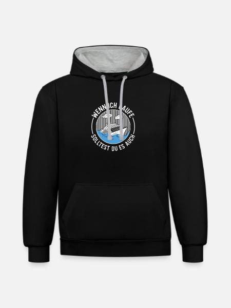 Kreuzfahrt Kreuzfahrtschiff Schiffsreise - Kontrast-Hoodie - Schwarz/Grau meliert