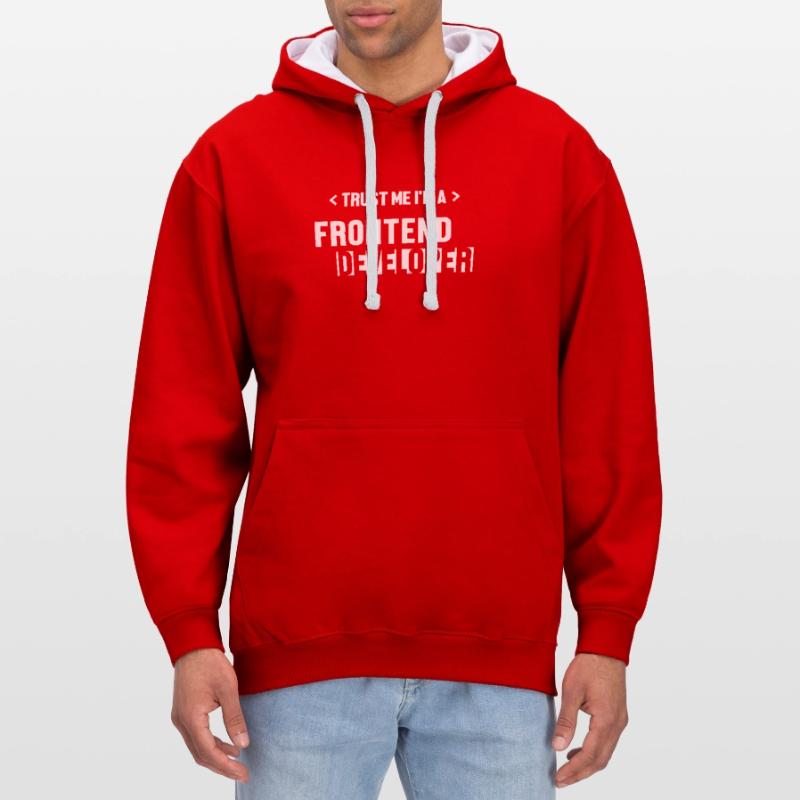 Trust Me I'm Frontend Developer Coder Software Contrast hoodie