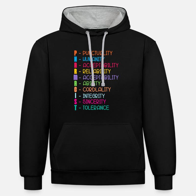 Pharmacy Pharmacy Technician Technician Gift - Contrast hoodie - black/heather grey