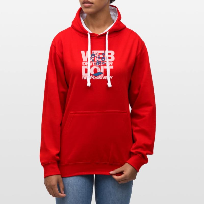 Web Developer Do It Responsively Website Program Contrast hoodie