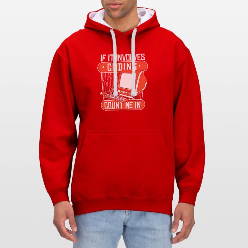 Si cela implique de coder, comptez-moi dans le développeur Sweat à capuche contrasté