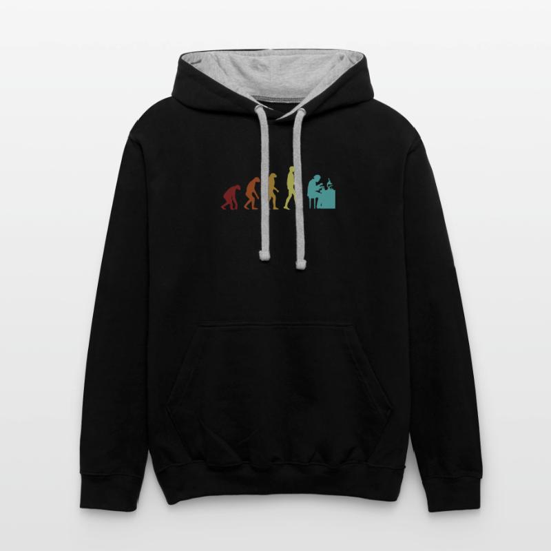 Forensics Evolution Psychology Science Forensic Contrast hoodie