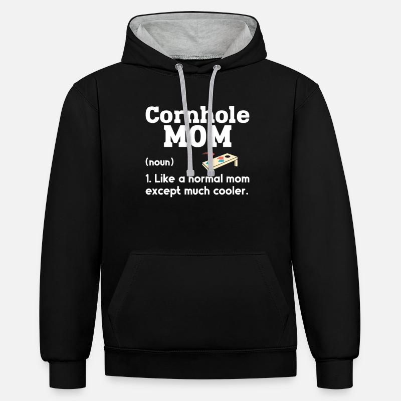Cornhole - Contrast hoodie - black/heather grey