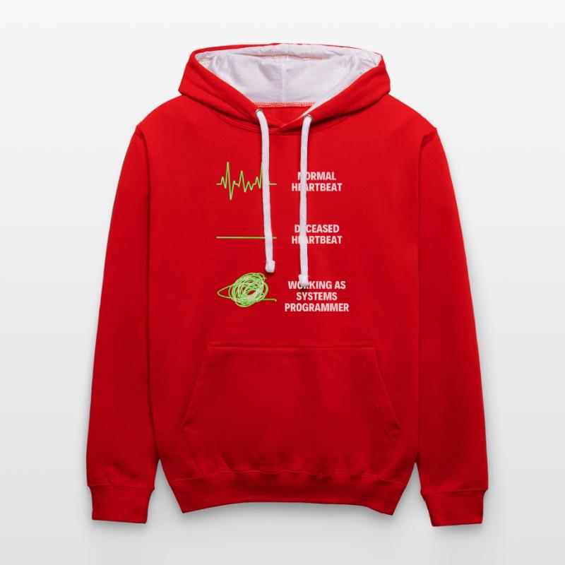 System Programmer Funny System Worker Programmers Kontrast-Hoodie
