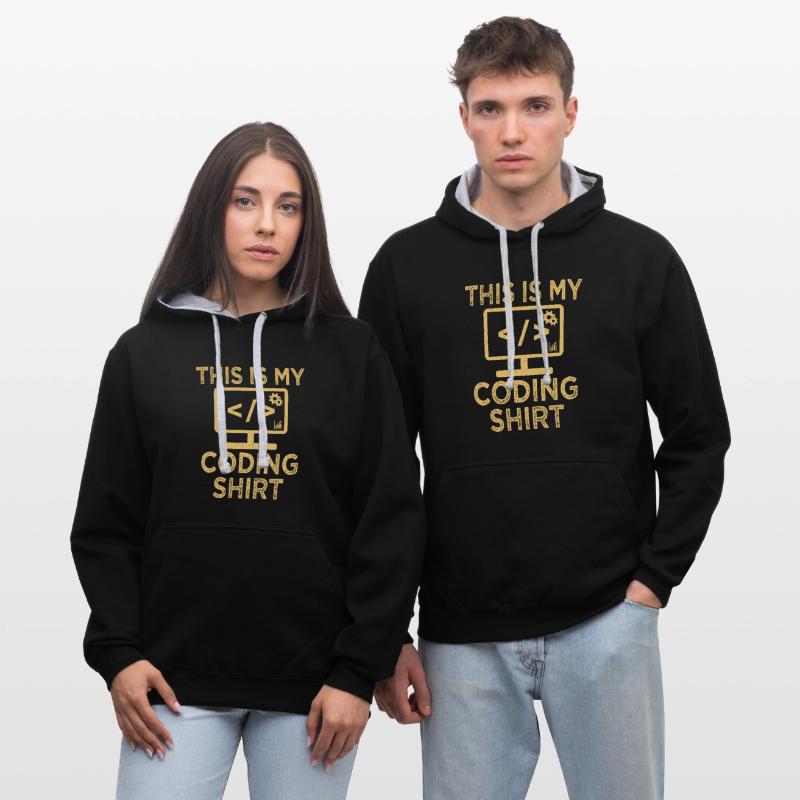 Web developer website development Contrast hoodie