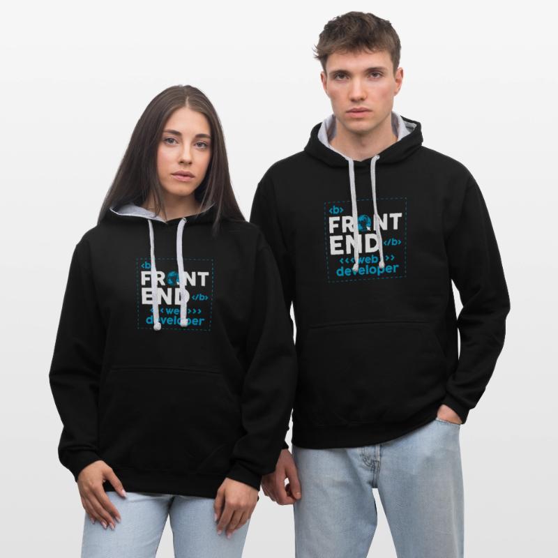 Web Developer Website Development IT Programmer Contrast hoodie