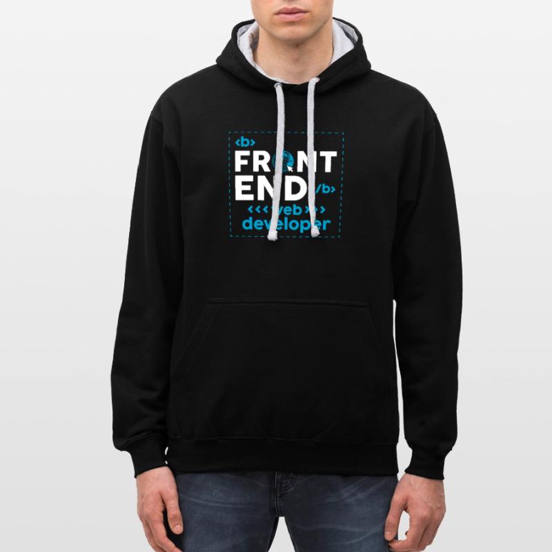 Web Developer Website Development IT Programmer Contrast hoodie