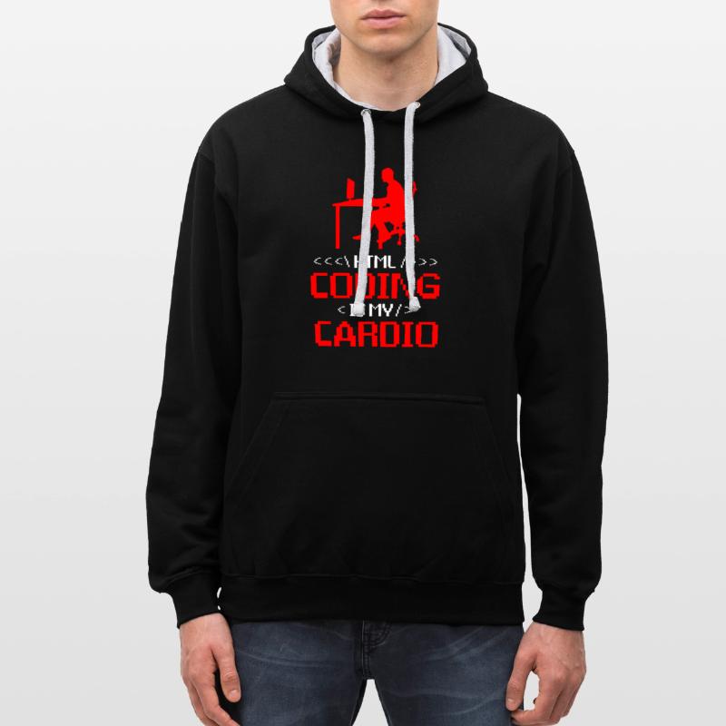 Web Developer Website Development IT Programmer Contrast hoodie