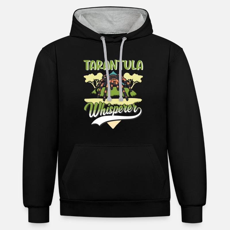 Tarantel Flüsterer Tarantula Whisperer - Sweat à capuche contrasté - noir/gris chiné