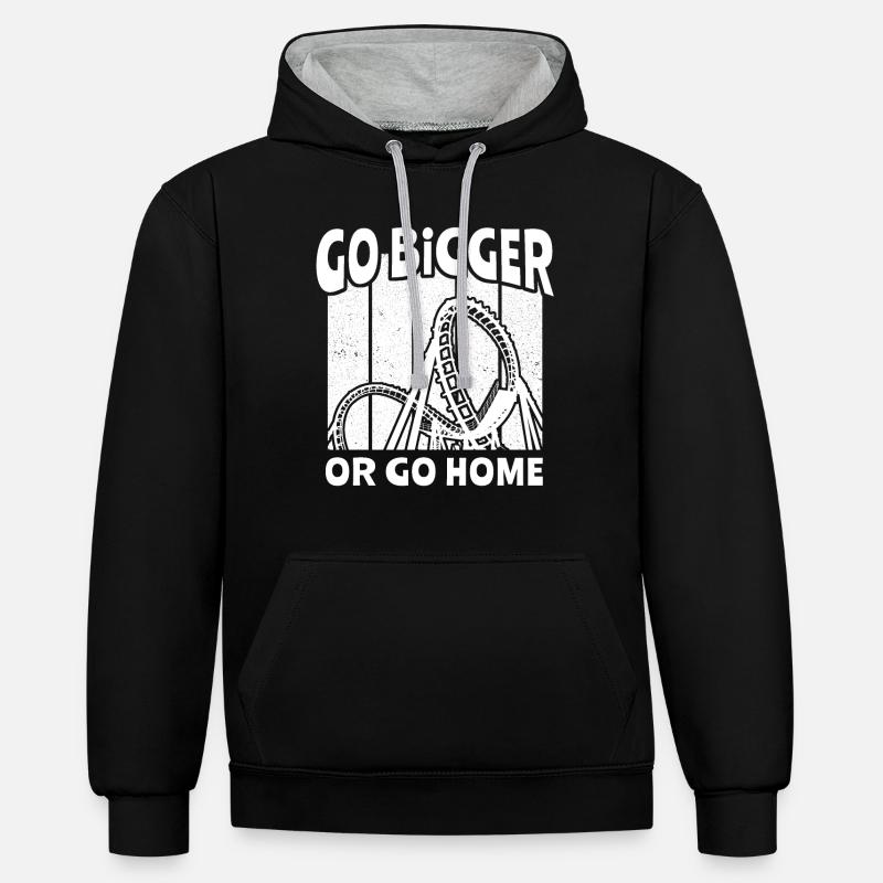 Roller Coaster Roller Coaster Riders - Sweat à capuche contrasté - noir/gris chiné
