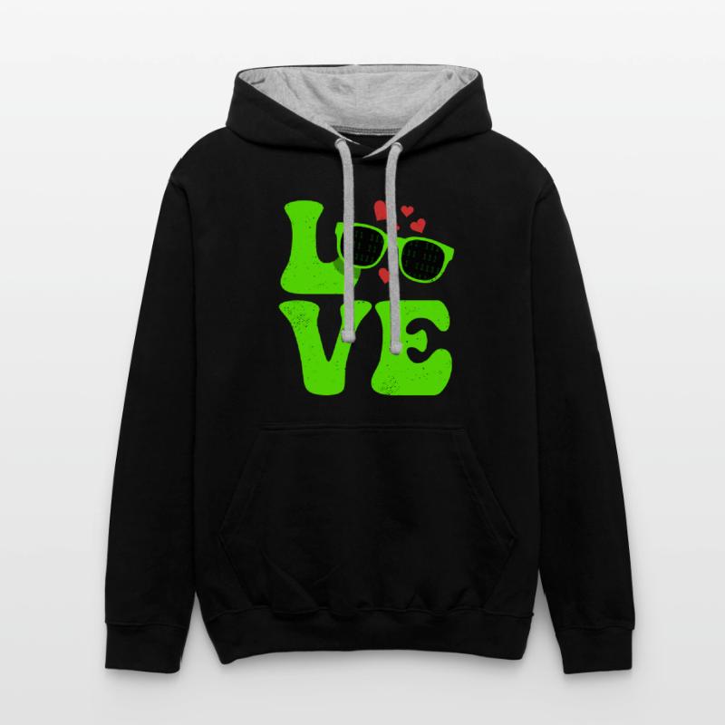 Contrast hoodie