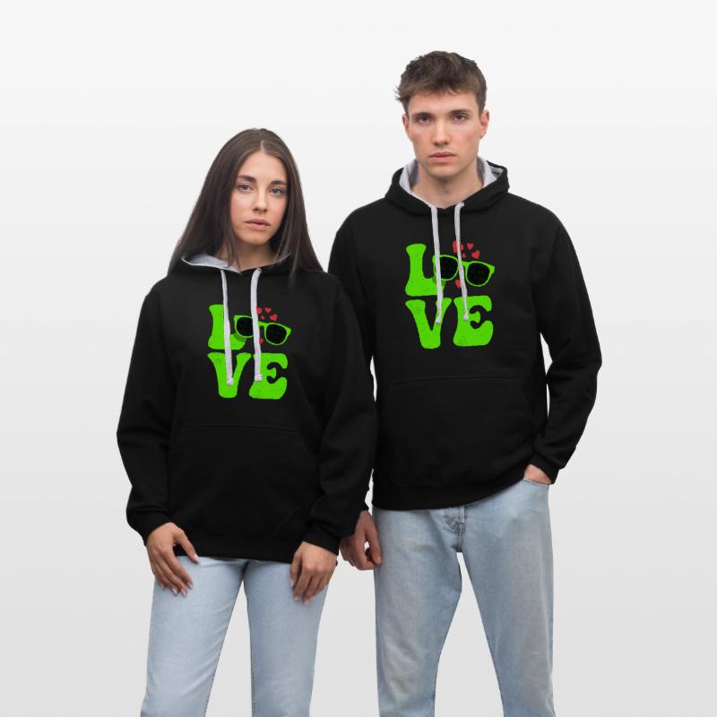 Contrast hoodie