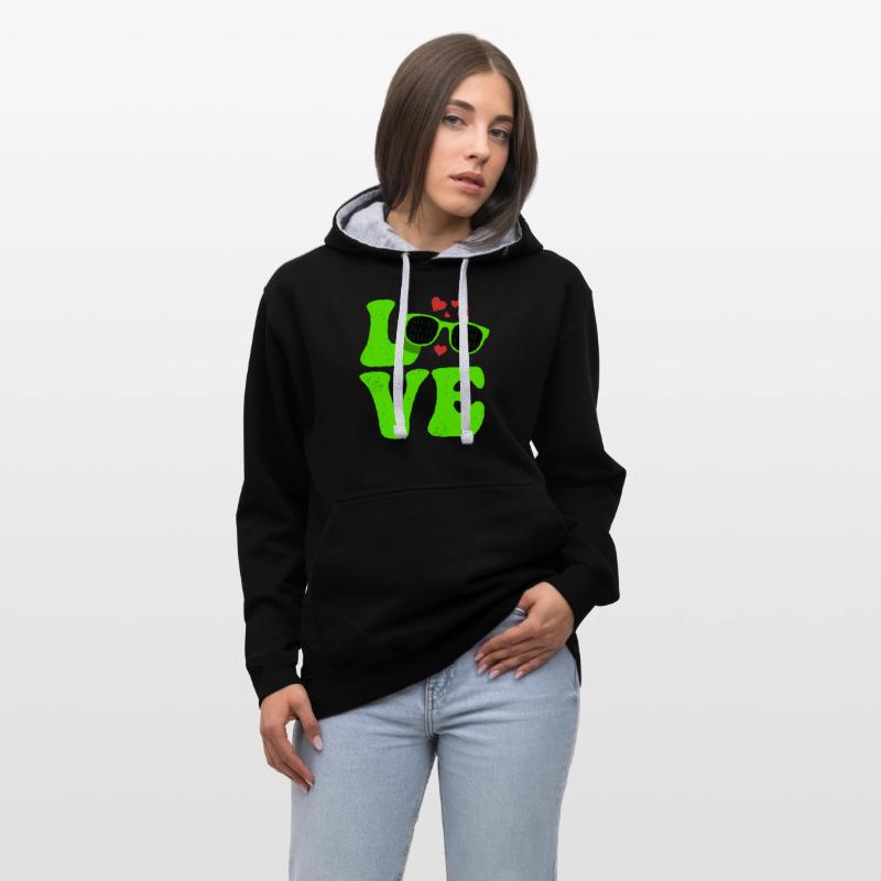 Contrast hoodie
