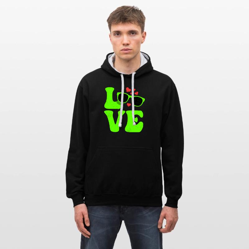 Contrast hoodie