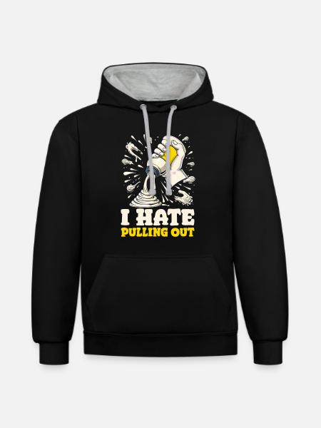 Mayo Lover mayonnaise - Kontrast-Hoodie - Schwarz/Grau meliert