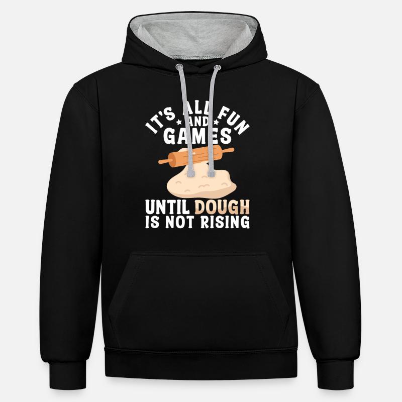 Bread Baking Bread Maker - Contrast hoodie - black/heather grey