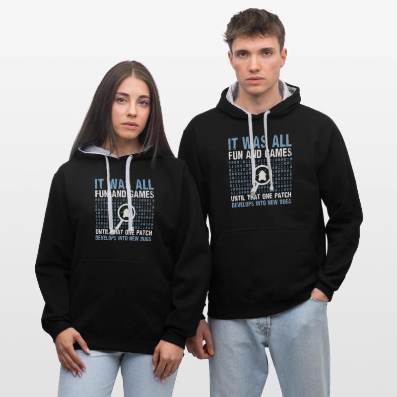 Computer Programmer Computer Programming Kontrast-Hoodie