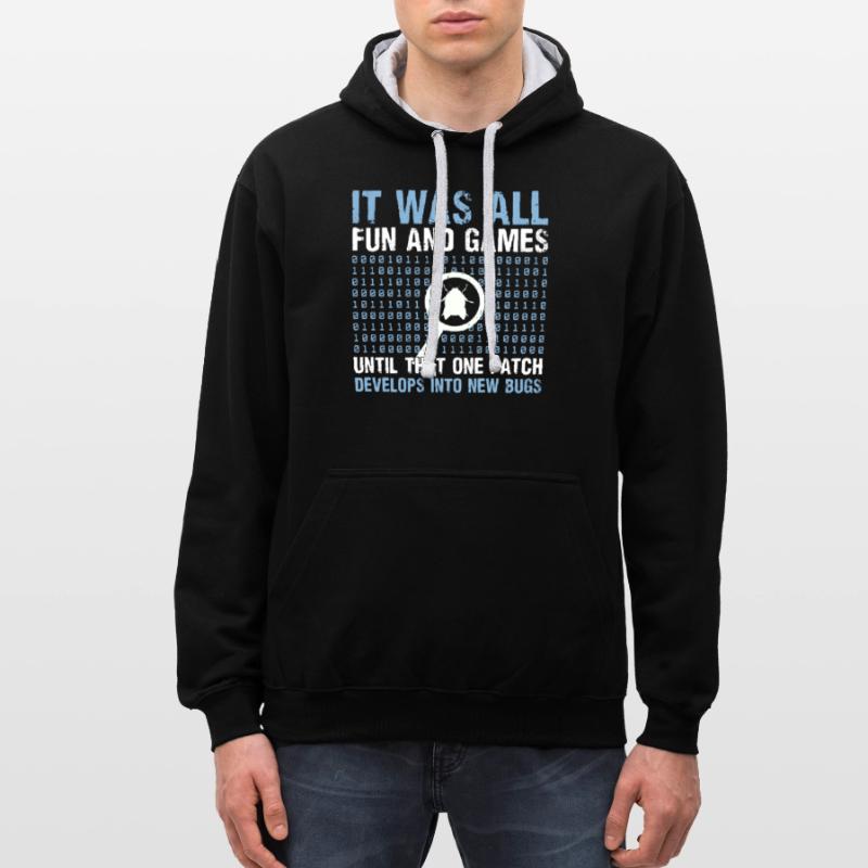 Computer Programmer Computer Programming Kontrast-Hoodie