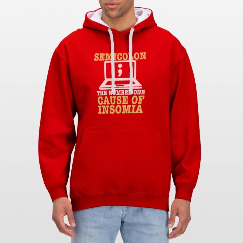 Computer Programmer Computer Programming Kontrast-Hoodie