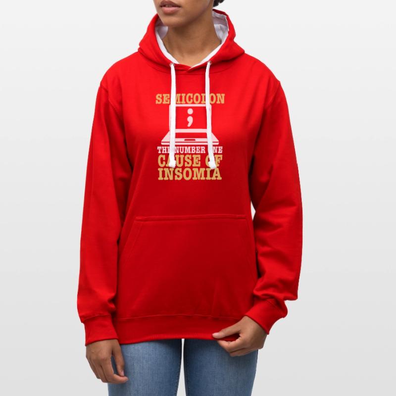 Computer Programmer Computer Programming Kontrast-Hoodie