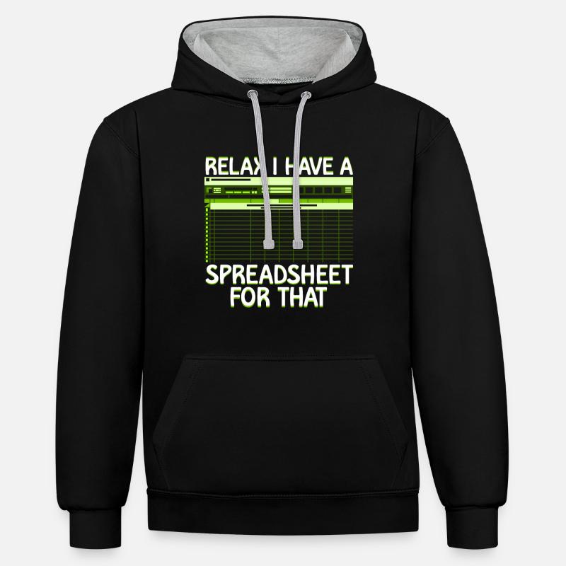 Secrétaire Comptable des Comptables Comptabilité - Sweat à capuche contrasté - noir/gris chiné