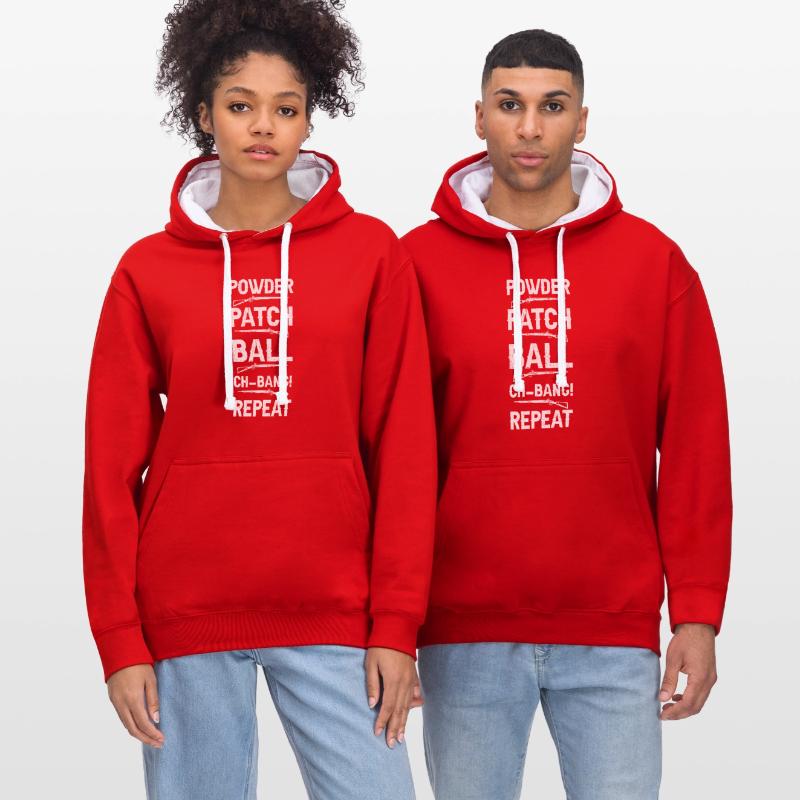 Vorderlader Muzzleloader Muzzle Loading Kontrast-Hoodie