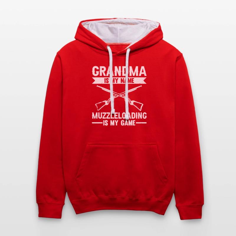 Vorderlader Muzzleloader Muzzle Loading Kontrast-Hoodie