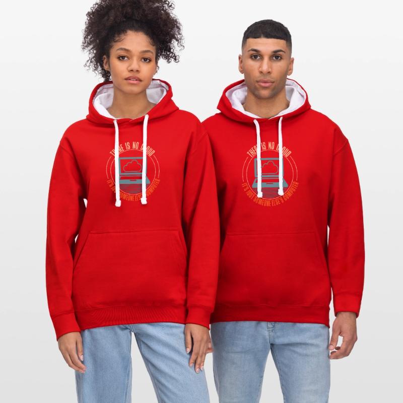 Cloud Computing Informatik Programmierung Kontrast-Hoodie