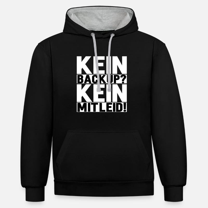 Programmierer Informatiker Informatik - Kontrast-Hoodie - Schwarz/Grau meliert