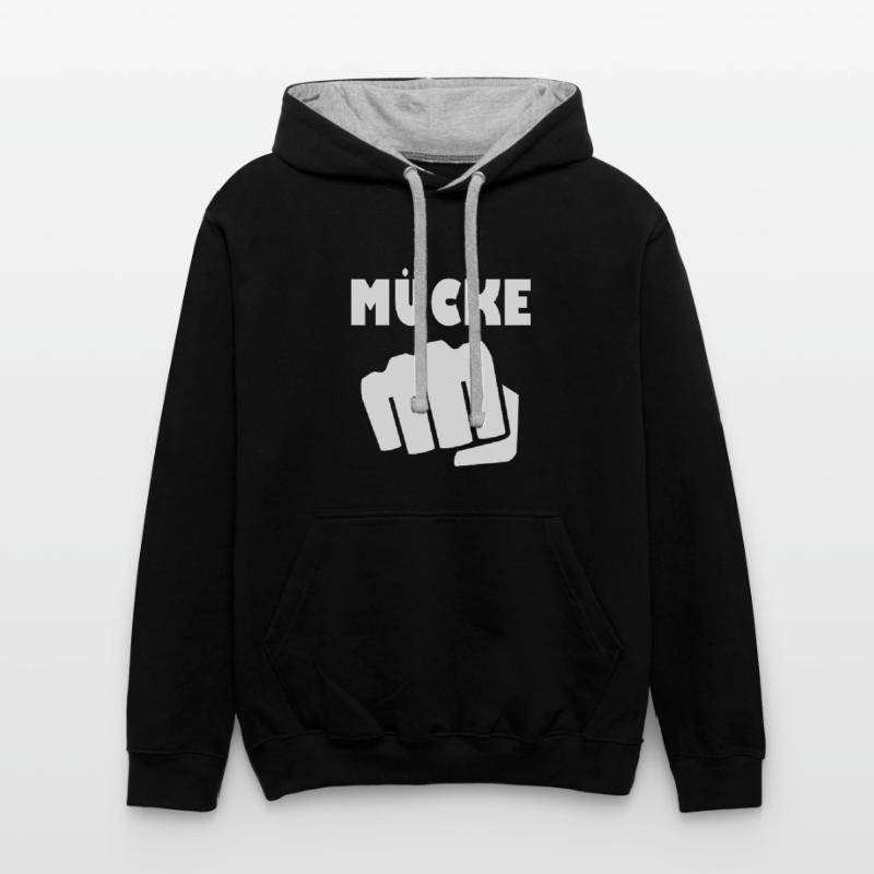Mücke Kontrast-Hoodie