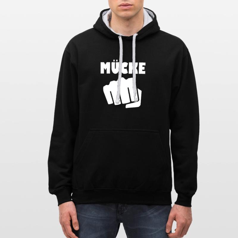 Mücke Kontrast-Hoodie