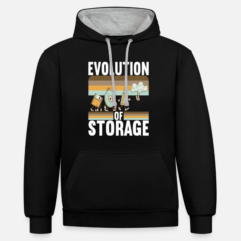 Programmer Computer Scientist - Contrast hoodie - black/heather grey