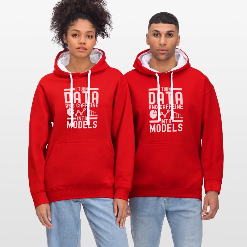 Data Science Data Analyst Contrast hoodie