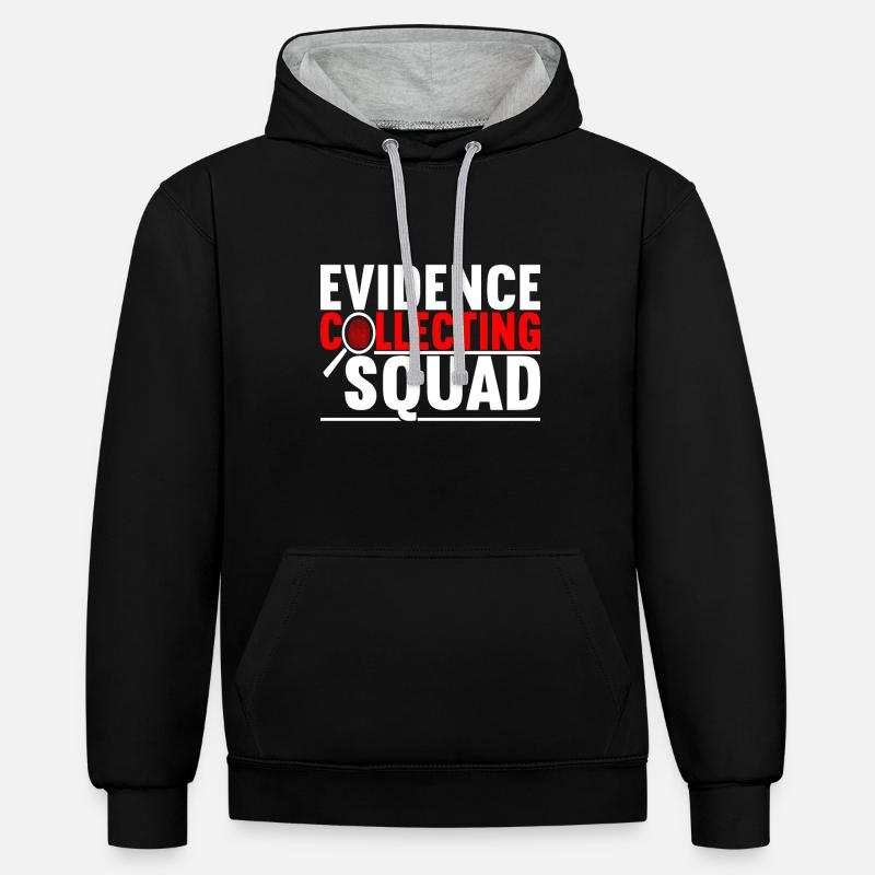 Forensics Forensic Scientist - Contrast hoodie - black/heather grey