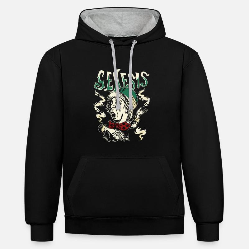 Genesis Madl Hatter Image - Sweat à capuche contrasté - noir/gris chiné