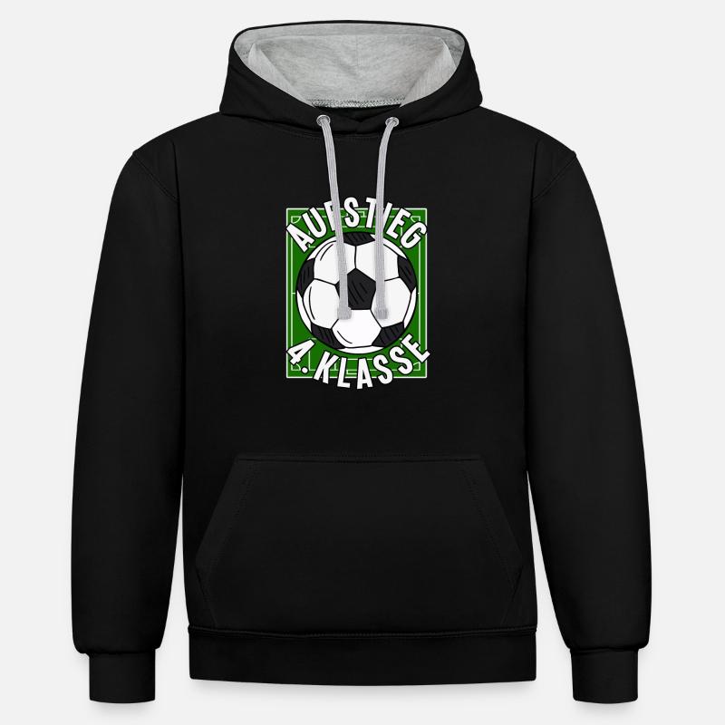 Avancement de l’école de 4e année Retour à l’école - Sweat à capuche contrasté - noir/gris chiné