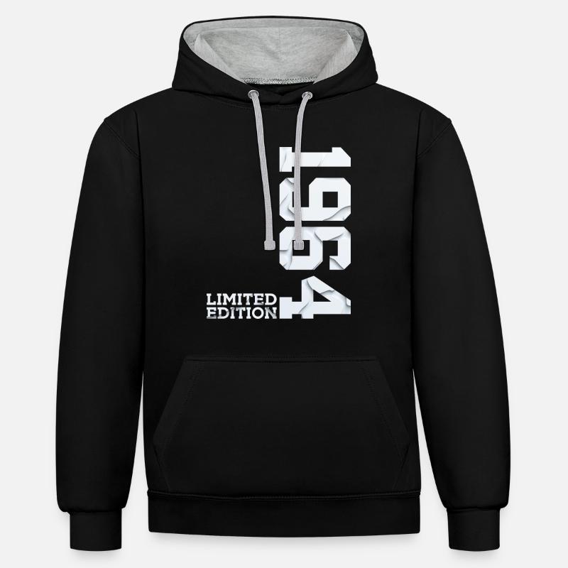 62E ANNIVERSAIRE ÉDITION LIMITÉE 1964 - Sweat à capuche contrasté - noir/gris chiné