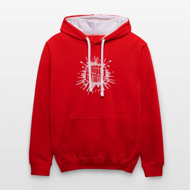 Binär Code Programm Sprache Kontrast-Hoodie