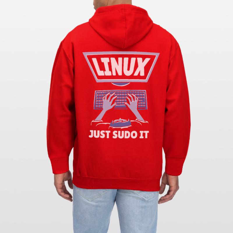 Linux Software Open Source Programmieren Programmi Kontrast-Hoodie