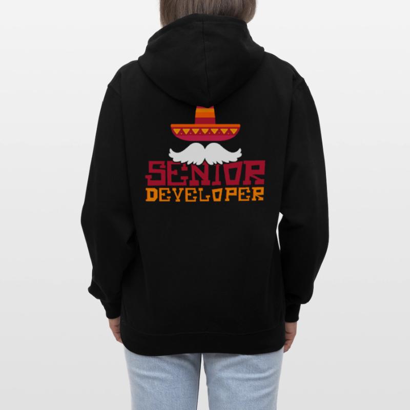 Senior Developer Programming Programmer Kontrast-Hoodie