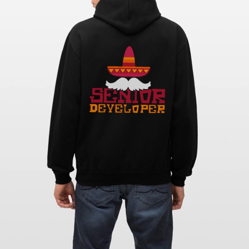 Senior Developer Programming Programmer Kontrast-Hoodie