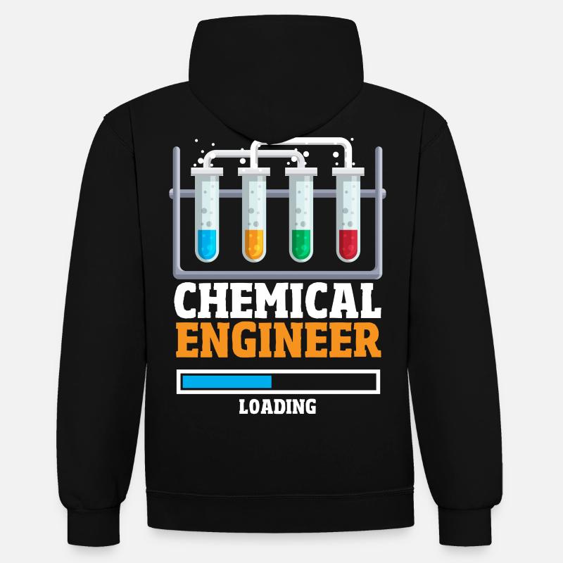 Future Chemical Engineer Loading Chemist - Contrast hoodie - black/heather grey