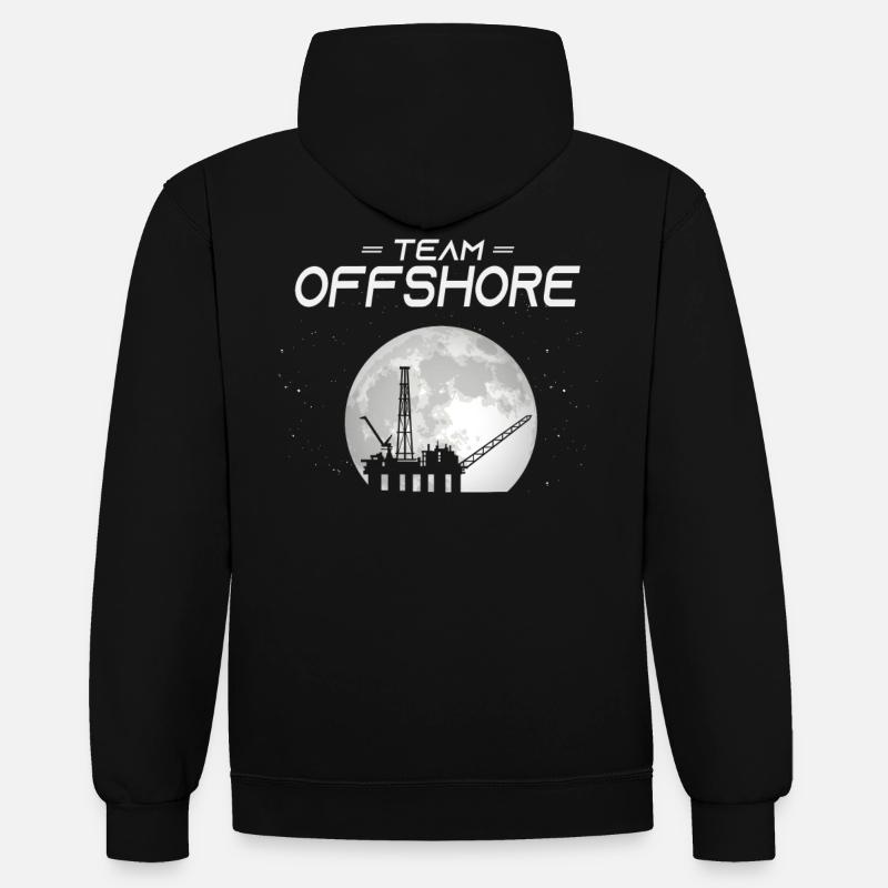 Équipe Offshore - Sweat à capuche contrasté - undefined