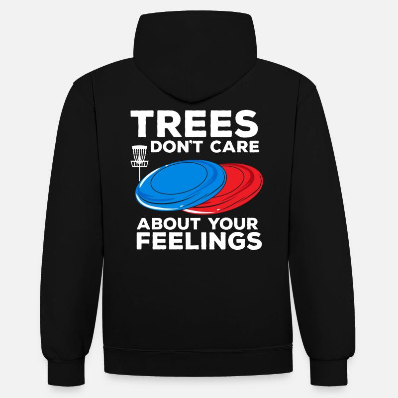 Disc Golf Disc-Golf - Sweat à capuche contrasté - noir/gris chiné