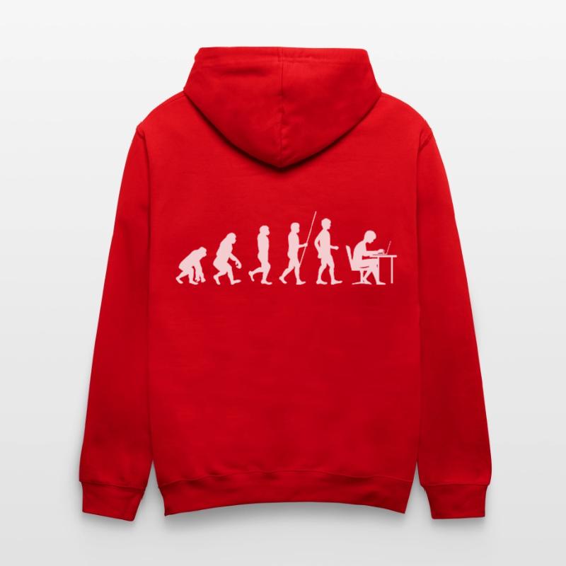 Programmierer Evolution Informatik Student code Kontrast-Hoodie