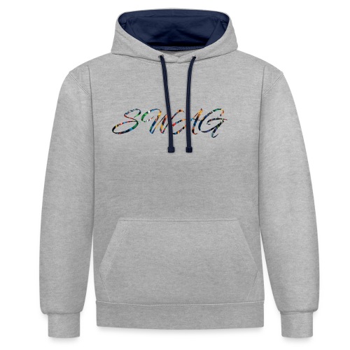 Texte 'Swag' - Sweat-shirt contraste