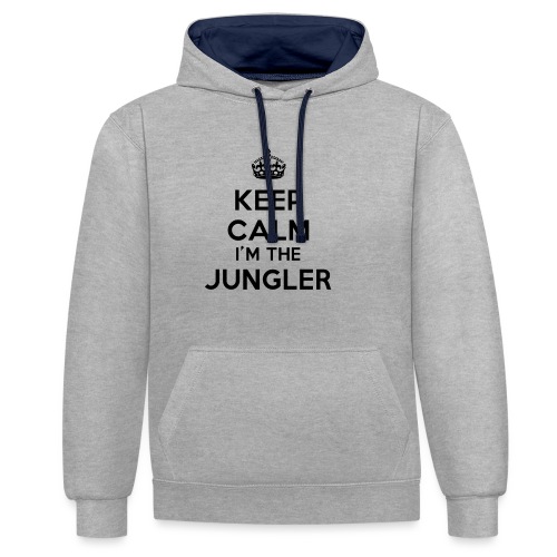 Keep calm I'm the Jungler - Sweat-shirt contraste