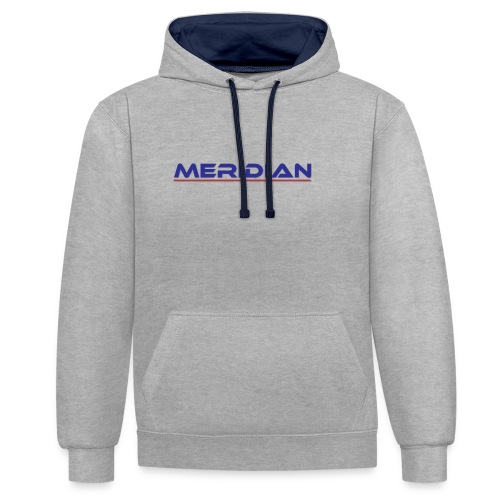 Meridian - Felpa con cappuccio bicromatica