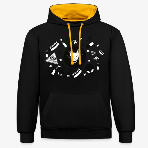 TRIPPY - Contrast hoodie